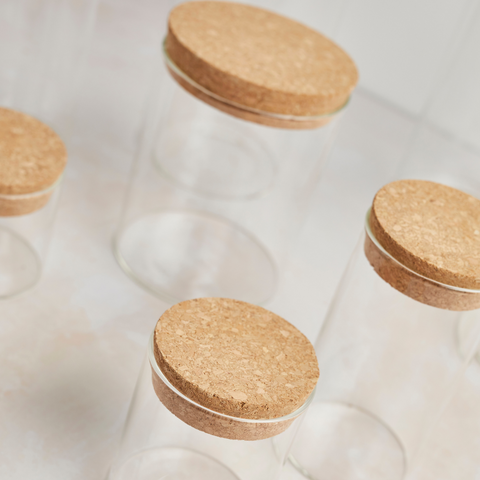 Tabitha Eve Zero-Waste Plastic-Free Eco-Friendly Reusable Biodegradable Vegan Cork Glass Food Storage Jars