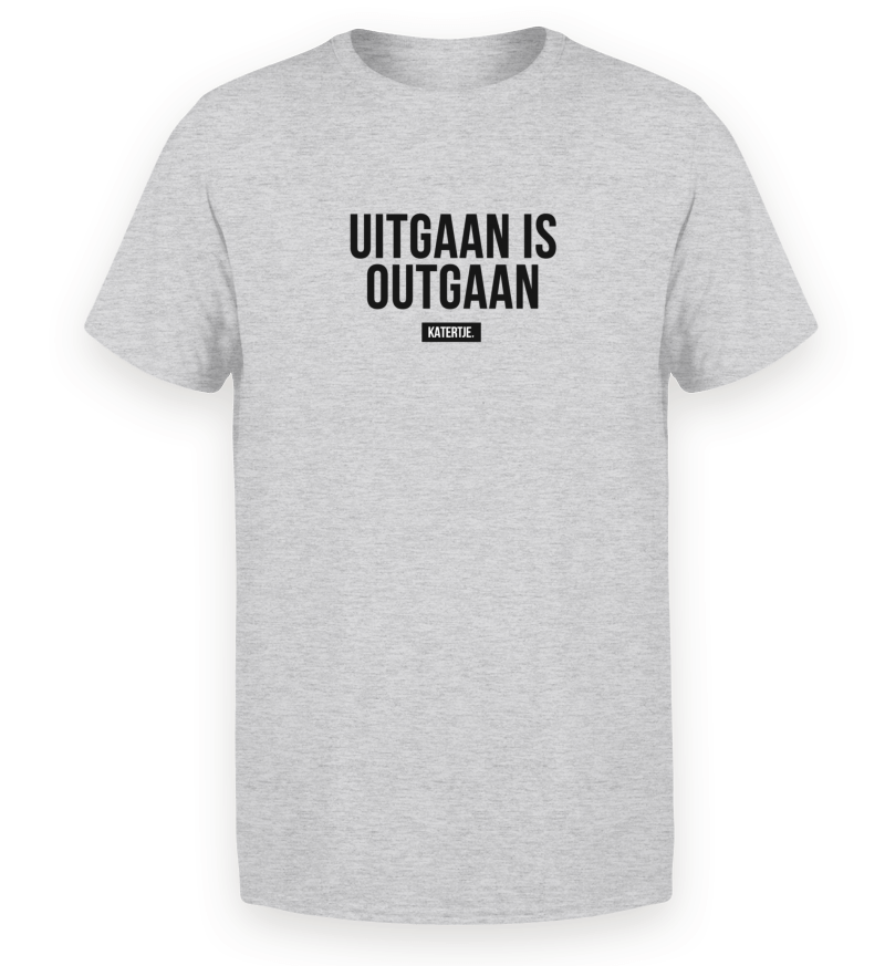 Rekwisieten stereo slaaf Uitgaan is outgaan | Men Premium Organic T-Shirt – KATERTJE.