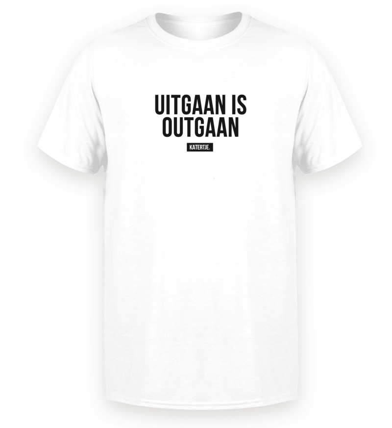 Rekwisieten stereo slaaf Uitgaan is outgaan | Men Premium Organic T-Shirt – KATERTJE.