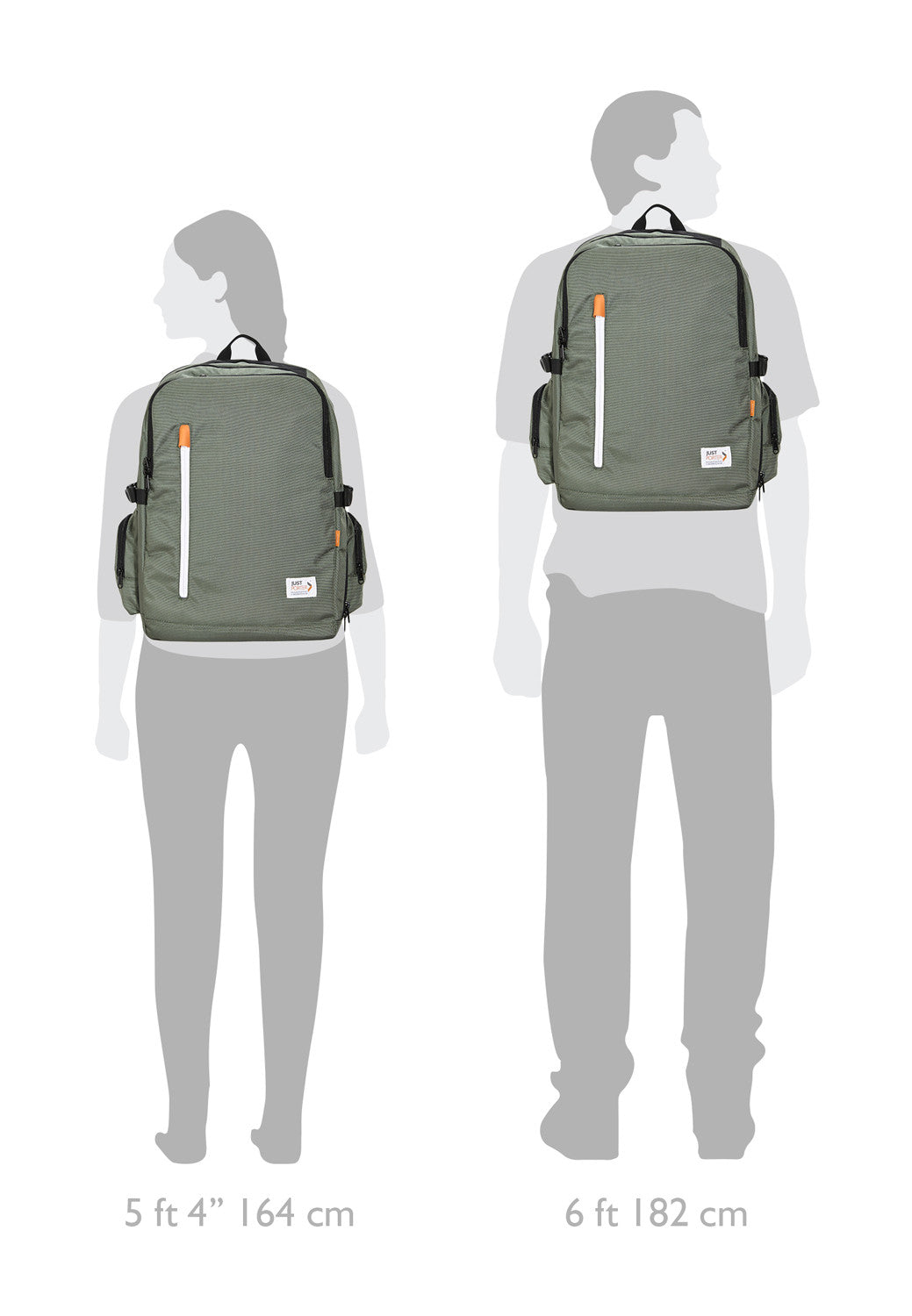 green laptop backpack