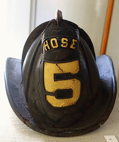 antique fireman helmet