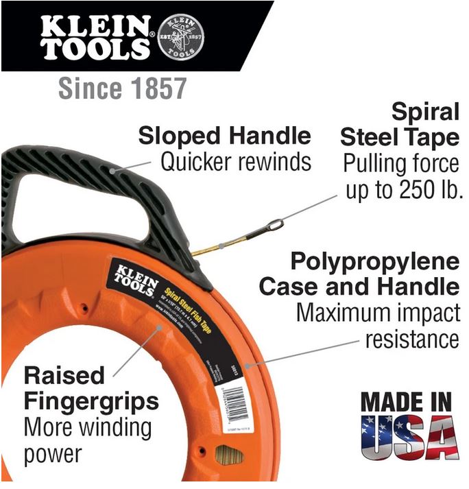 Ideal and Klein Tools Fish Tape – Haus of Tools