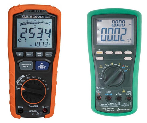 Klein vs Greenlee multimeter 