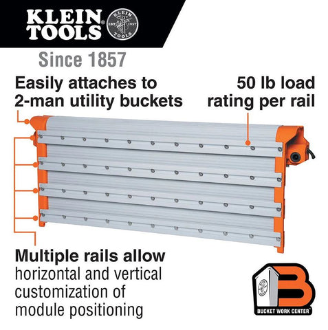 Klein Tools Bucket Work Center Rail System