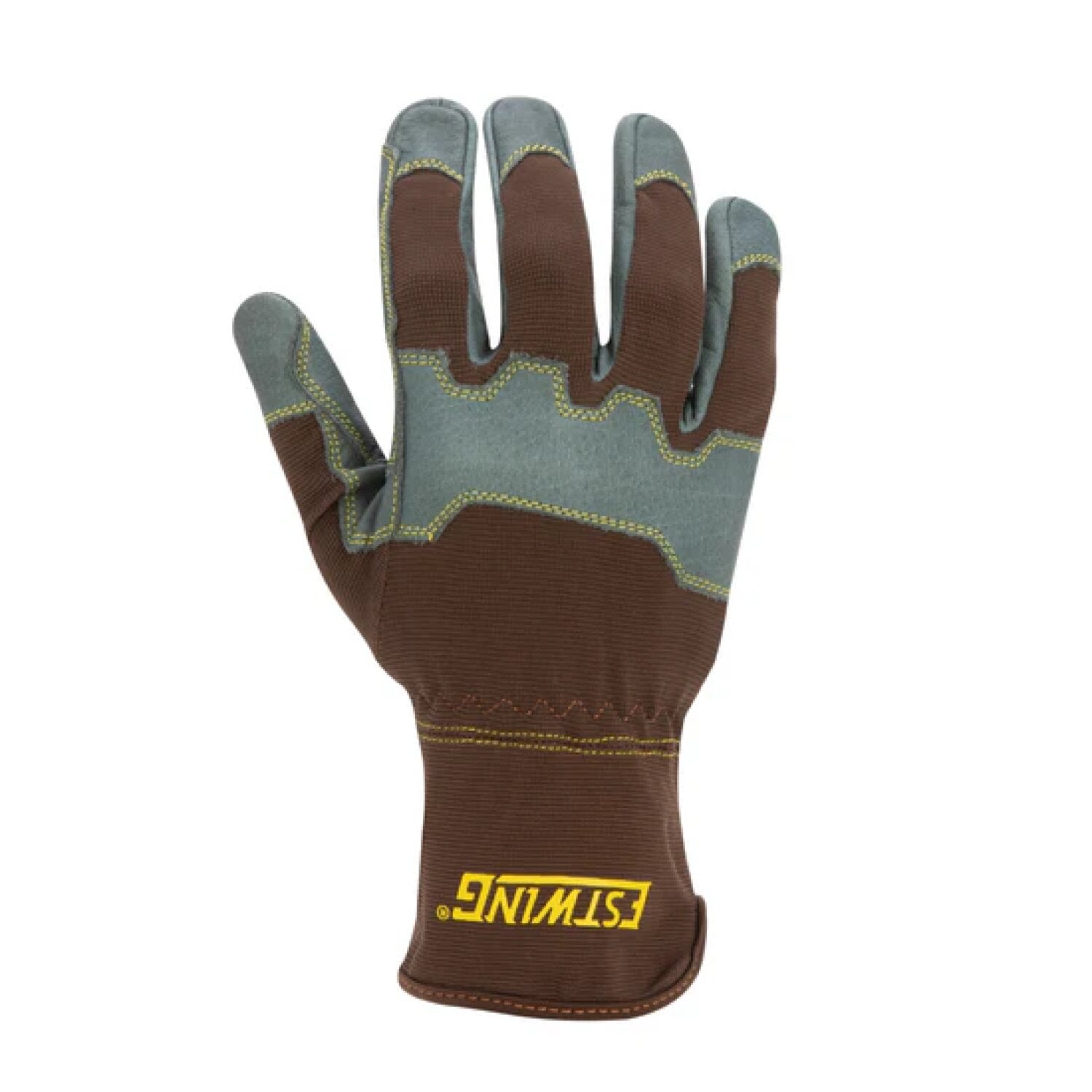 Work Glove by Estwing EWLP1011: Reinforced Knuckle, Leather Palm, and Elastic Sewn Extended Cuff