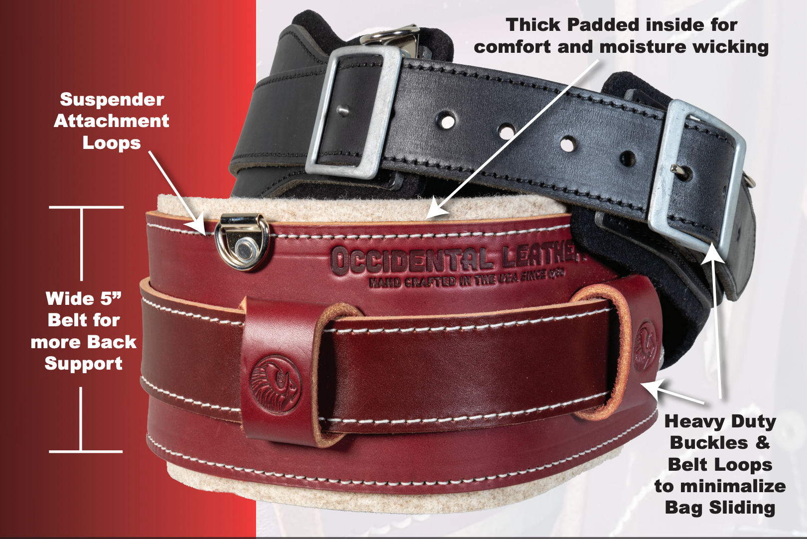 Occidental Leather 5135 LG Strongholdベルトシステム 並行輸入品 通販セール価格