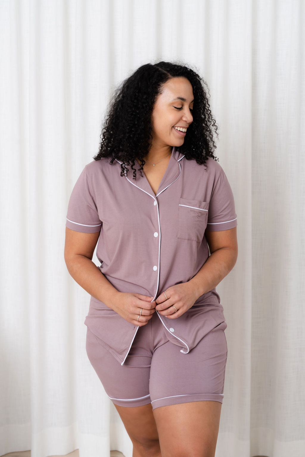 2pcs Pyjama Femme Enceinte Solide Légèrement Stretch - Temu