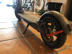 Electric scooter with solid tires