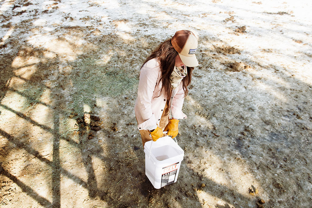 Woman working in Classic Give'r Gloves