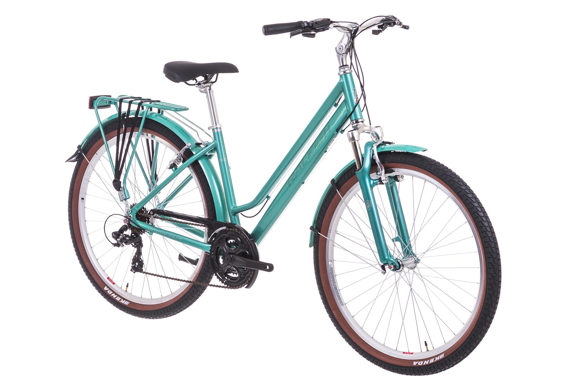 Ladies Hybrid Bike Raleigh Pioneer Trail Lowstep – Morans Bike Shop