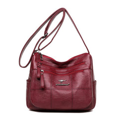 Fashion Luxurious Designer Crossbody Bag Pu Leather Soft Messenger Bags for Ladies Zipper Mini Retro Woman Bag Female Sac