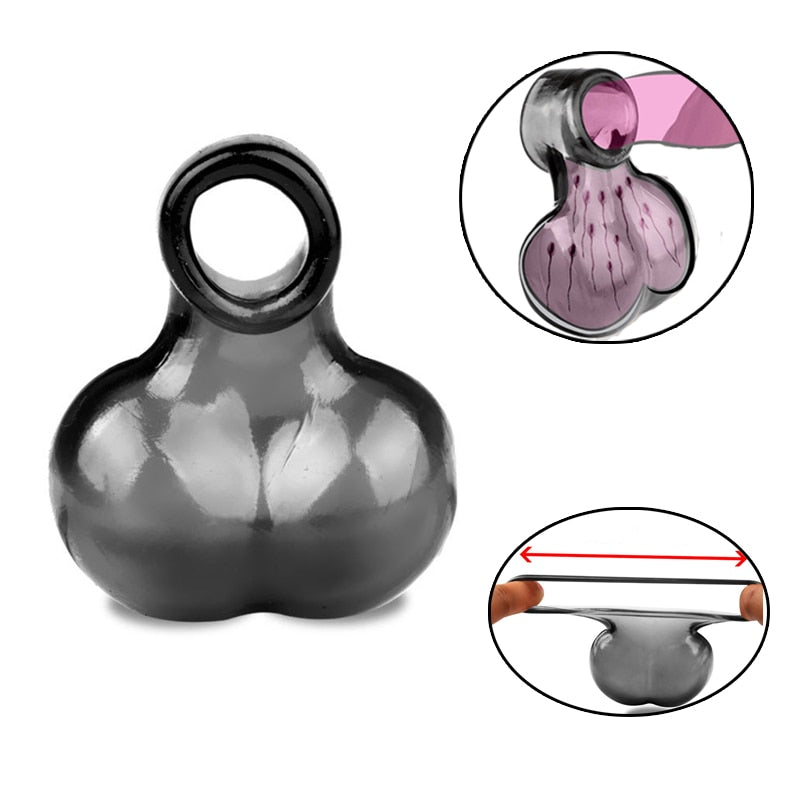 PU Leather Scrotum Testicle Stretcher Sex Toy For CBT Adult Game Adjustable  Size Ball Stretcher,Scrotum Bound,Penis Ring From Sextoy_, $14.28