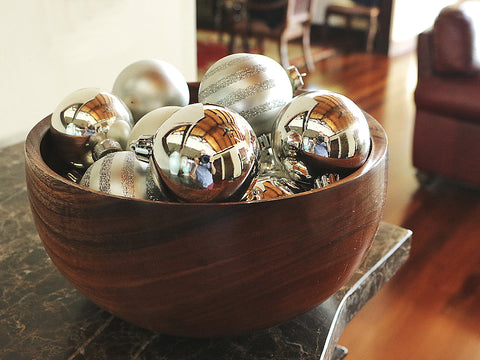Koa Bowl with Ornaments