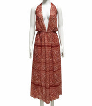 Load image into Gallery viewer, Bohemian Print Beach Split-side Sleeveless Chiffon Dress