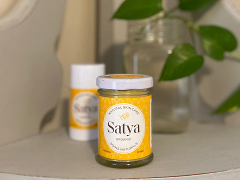 Satya Organic Skin Care made in Canada, Indigenous owned skin care brand, how to heal eczema dermatitis and rosacea, multiple-use natural skin care balm, anti-inflammatory balm for dry skin, Natural medicine approved by health Canada, shop Canadian skin care that works, eczema care
