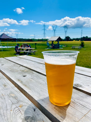 Ontario farm grown beer at Mackinnon Brothers Brewing Co, craft breweries Bath Ontario, what to do in Lennox & Addington County, Napanee and Bath, brewery and venue near Kingston, live concert series at a family farm small town brewery