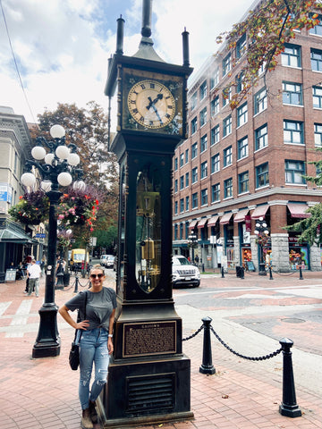 The Steam Clock in Gastown Vancouver, top landmarks and attractions in Vancouver, what to do in Vancouver, tourists guide to visiting Vancouver BC, Vancouver history and museums, where to go in Vancouver, guide to a weekend in Vancouver, the best of Vancouver British Columbia Canada, historic neighbourhood of Gastown, what to do in Gastown Vancouver 