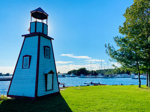 Joel Stone Park in 1000 islands, water street Gananoque, best views of St Lawrence river Gananoque Ontario, where to find the lighthouse photo stop in 1000 islands, instagram worthy photo stops 1000 islands, where is the picturesque lighthouse in Gananoque for photos, most beautiful lighthouse for pictures in 1000 islands, top waterfront photo spots Ontario, what park is the 1000 islands lighthouse in, best parks in Ontario, most beautiful small towns to visit in Ontario, what to do in 1000 islands Gananoque, review of 1000 islands attractions, best views in 1000 islands Ontario, where to get your photo taken 1000 islands Gananoque, where to take a road trip in Ontario, Ontario weekend getaways, best views of St Lawrence river, kayaking in 1000 islands, 1000 islands gananoque harbour, boating in 1000 islands