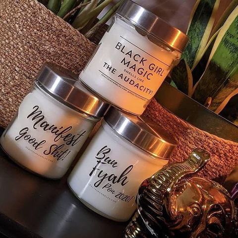 Real Talk Candles, Black owned business in Canada, Black girl magic candle, black lives matter, shop quirky controversial candles 