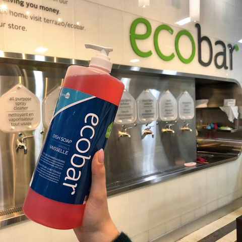 Eco bar at Terra 20, Non toxic cleaner and personal care products, Eco friendly cleaning supplies, detergents and bath and body products in Ottawa 