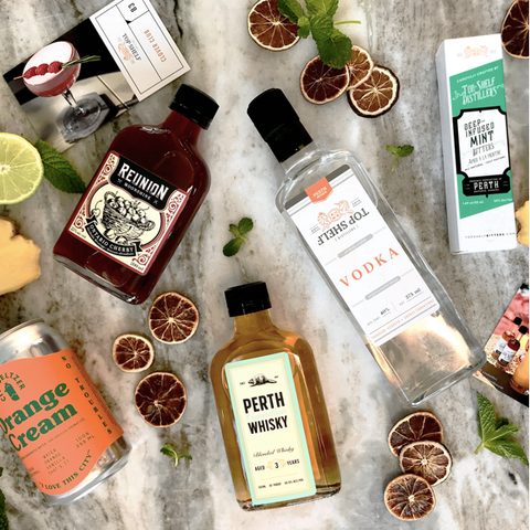Top Shelf Distillers cocktail kit subscription box, buy mom a bartender cocktail making kit this Mother's Day, gift ideas for the cocktail loving mom, local cocktails from Perth near Ottawa, local gift ideas 