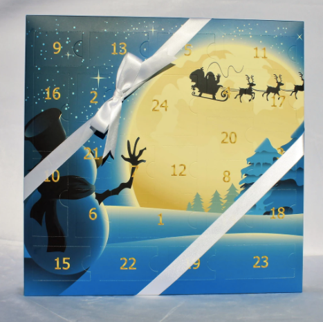 Deluxe Bath Shop Advent Calendar, bath bomb advent calendar, holiday bath and body products in a daily advent calendar, holiday advent calendar to count down to Christmas, festive advent calendar for adults and kids, best Canadian advent calendars, Ottawa advent calendars to gift this holiday season, fun advent calendars made in Canada, December countdown advent calendars you'll find in Ottawa, Ottawa Christmas countdown calendars with soaps & bath products, local Ottawa products in an advent calendar, festive advent calendars to get this holidays season, advent calendar gift guide, buy advent calendars in Ottawa, Ottawa Canada made advent calendar