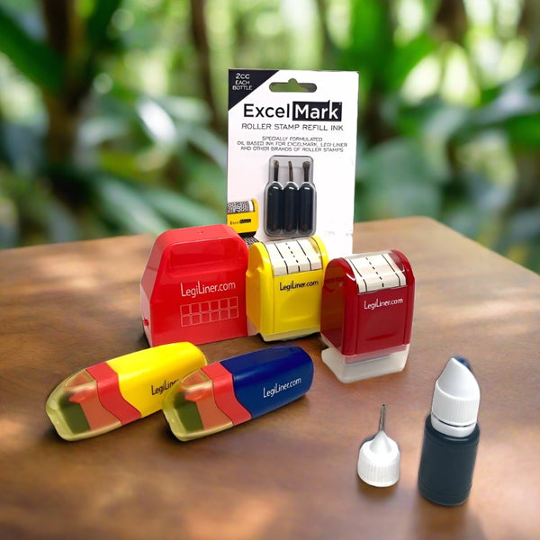 Legi Liner YELLOW 1/2 line Rolling Ink Stamp – Two Sparrows Learning  Systems
