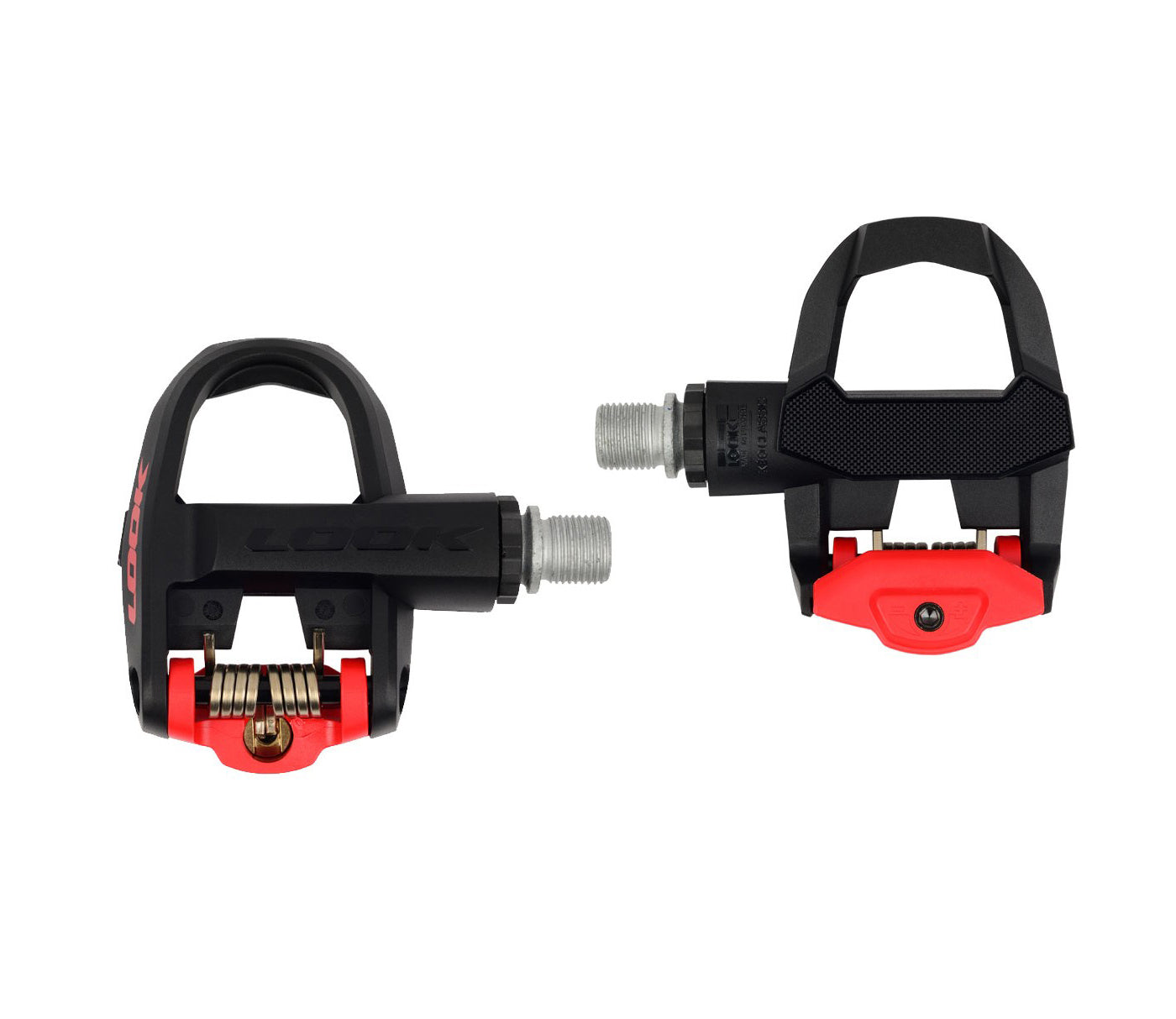 red clipless pedals