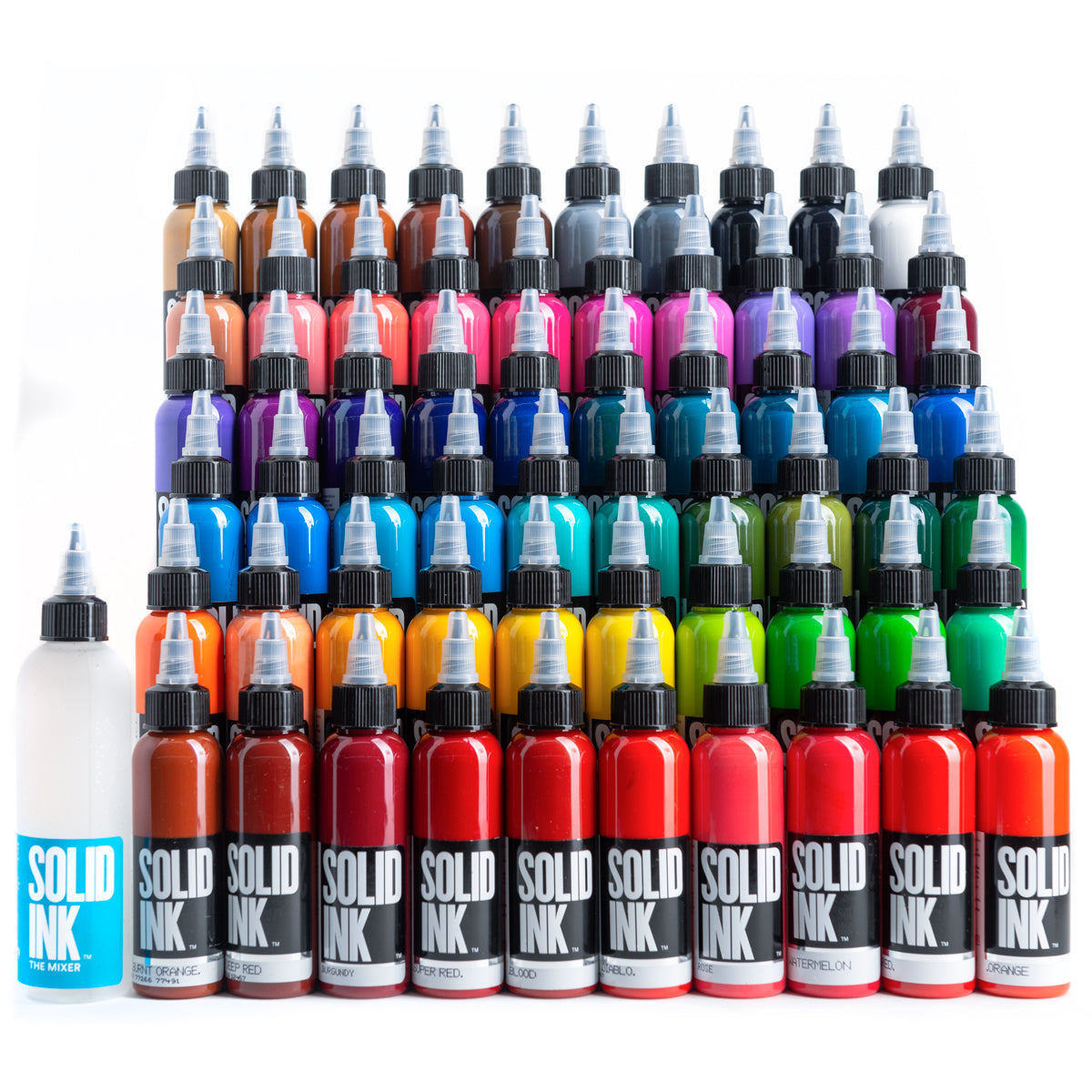 Solid Ink 25 Color Fundamental Tattoo Ink Set