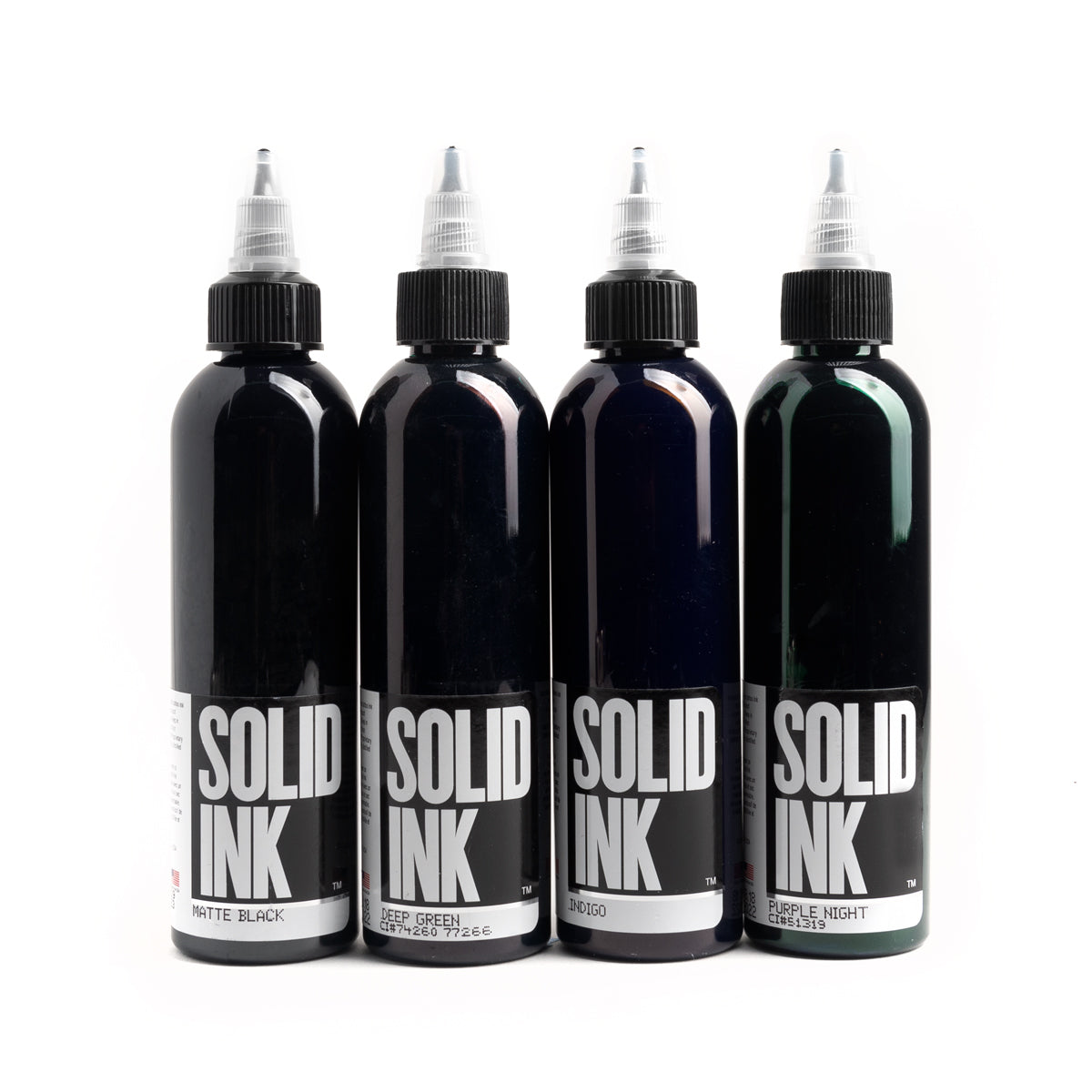 12 Color Spectrum Set — Solid Ink — 1oz Bottles