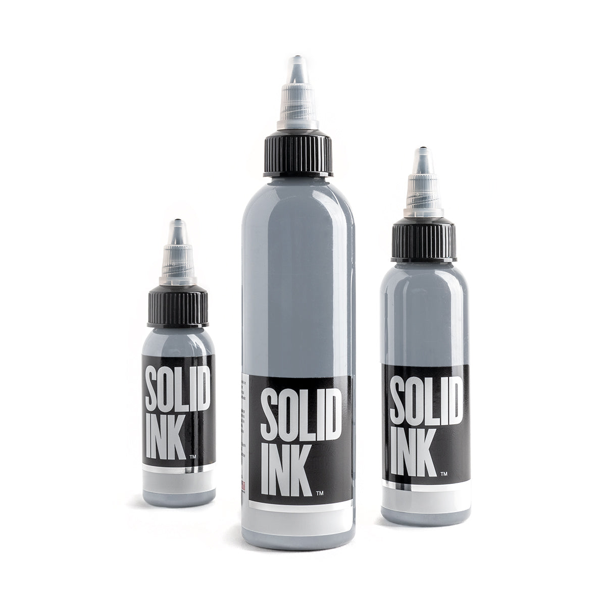 60 Color Mega Set Tattoo Ink Bottles Lining Black | by Solid Ink