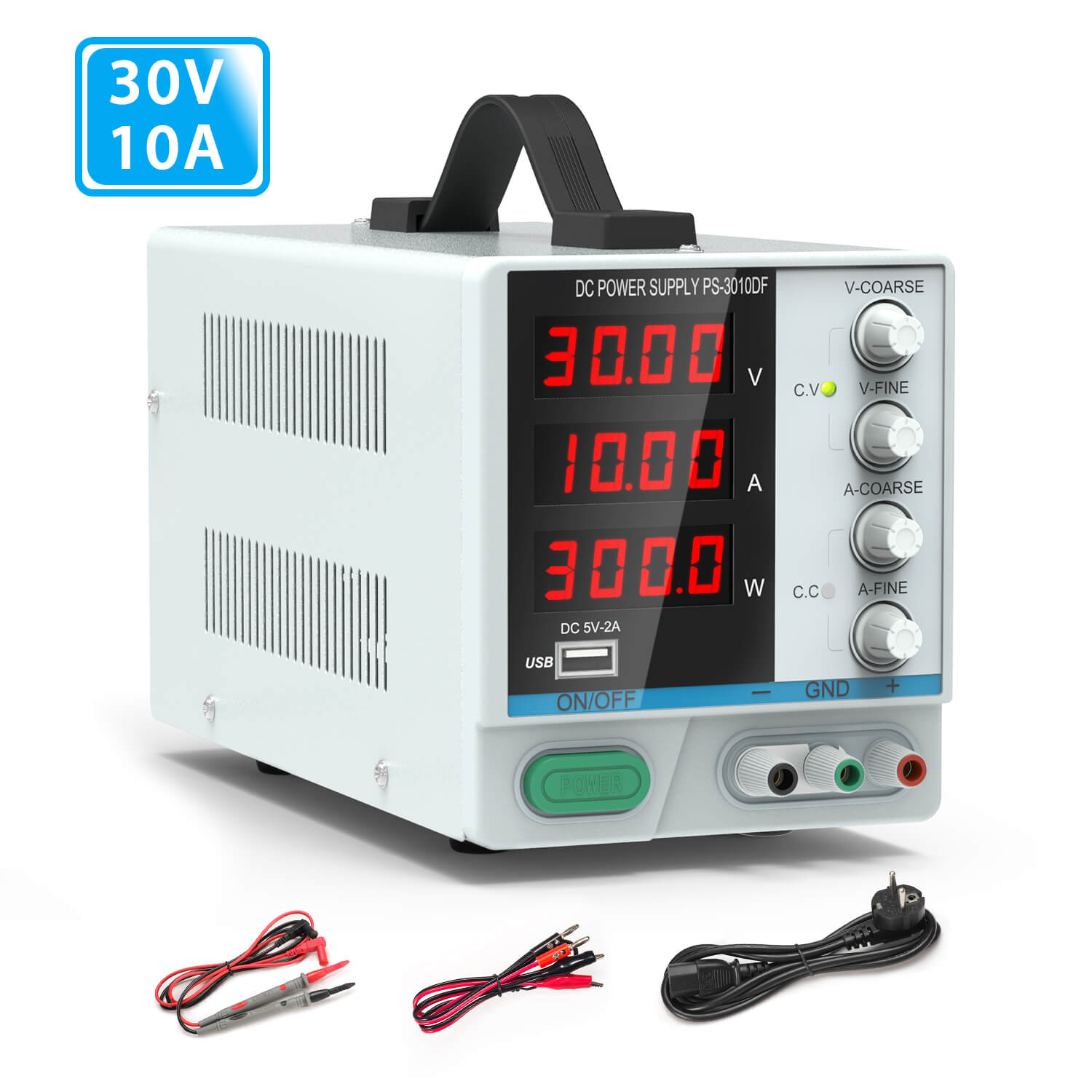 patroon voorwoord Dakloos 30V/ 10A Bench Power Supply, Variable 4-Digital LED Display Power Supp –  Dr.meter