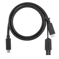 1M USB-C Male to USB-C Male 5Gbps Cable with USB-A Tether