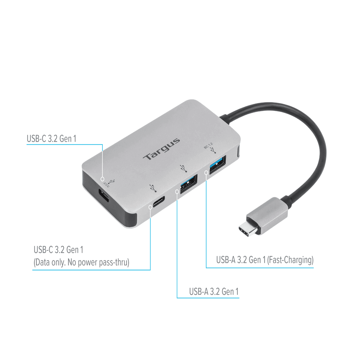 USB-C™ Multiport Hub - Four port USB 3.2 Gen 1