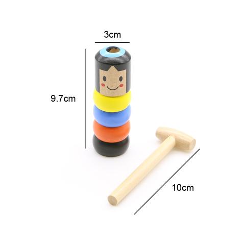 unbreakable wooden man toy