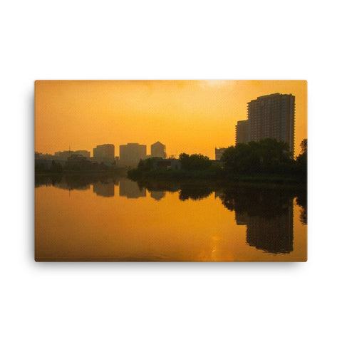 Wilmington at Sunrise Urban Landscape Canvas Wall Art Prints