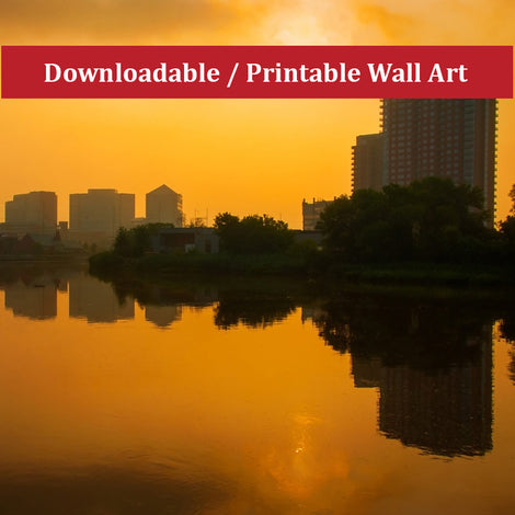 Wilmington at Sunrise Landscape Photo DIY Wall Decor Instant Download Print - Printable