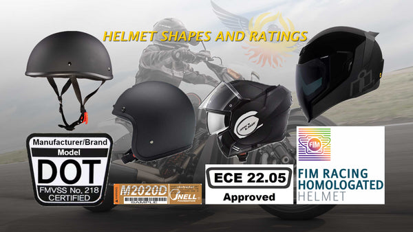 Helmet shapes and ratings learn more at Eagle Leather