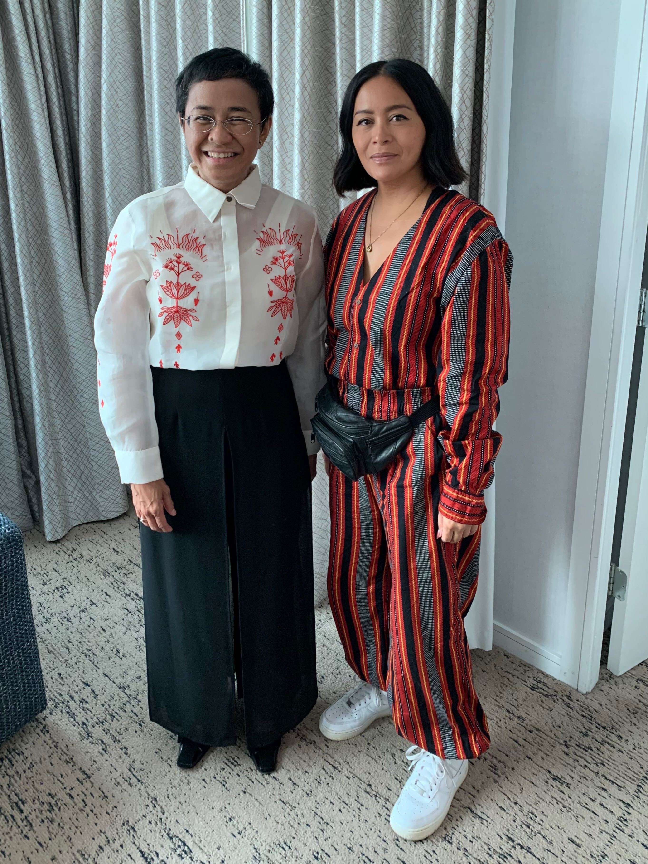 Nobel Prize Laureate Maria Ressa with Caroline