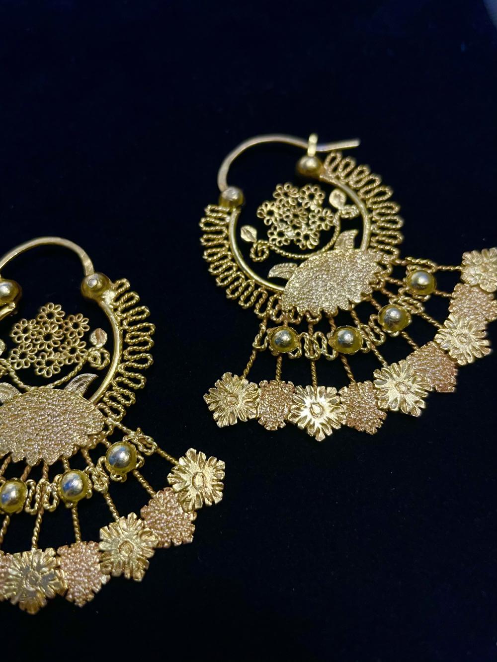 VINTA Gallery Jewelry Collection - Banaba Flower Creolla Earrings