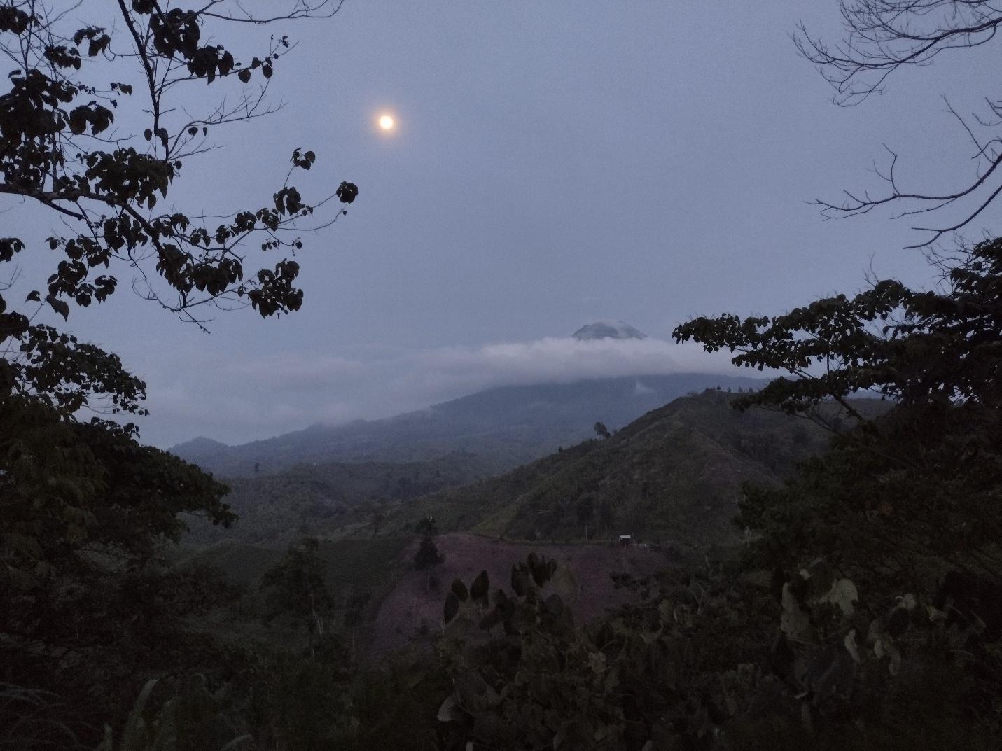 Moon over Mt. Matutum, Mindanao. Photo by Amanda L. Andrei