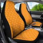 Dachshund Pattern Orange Car Seat Covers-Moon & Back