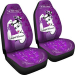 Lupus Warrior Car Seat Cover, Gift For Lupus Warriors-Moon & Back