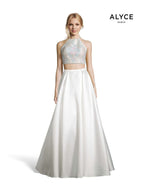 Alyce Paris 60664 dress images in these colors: Rosewater, Sea Glass.