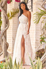 Sherri Hill 54873 ivory prom dresses image.