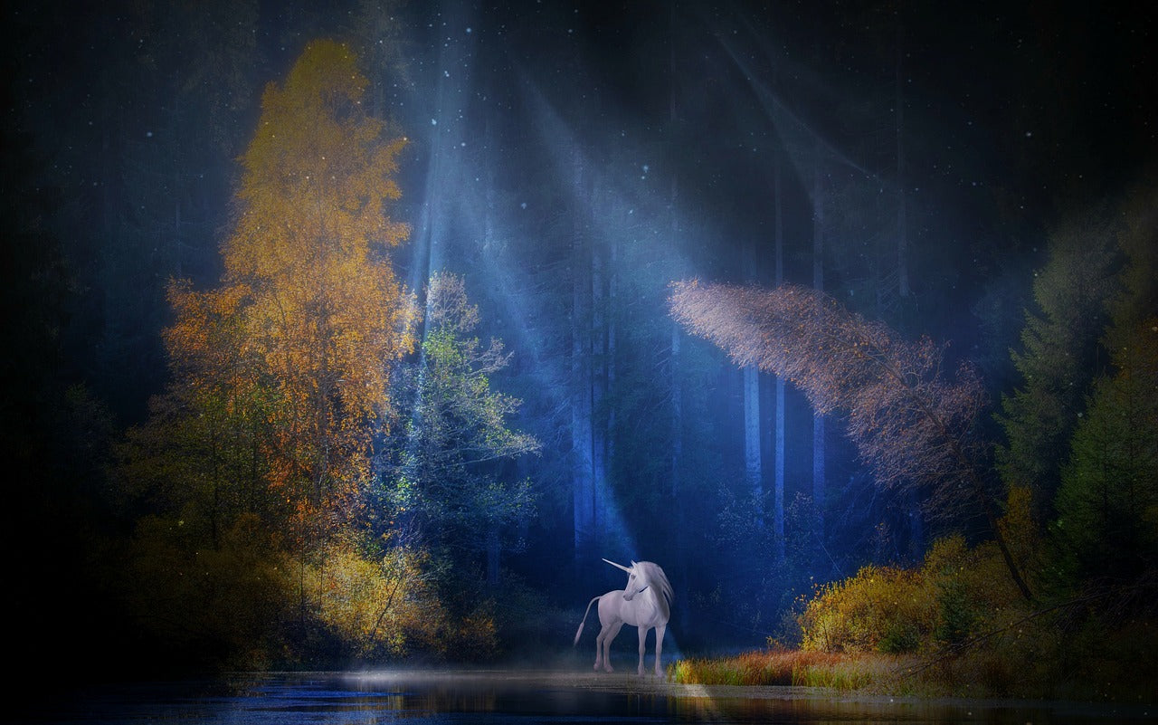 Licorne au clair de lune