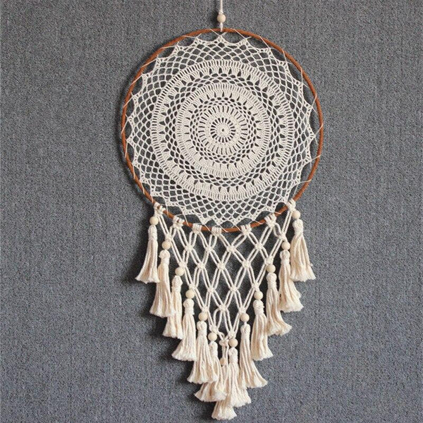 Attrape Rêves Géant Attrape Rêves Macramé - Grand Cercle tribus indienne d'amérique, objiwe lakota Nordique étoile lune macramé Attrape rêves Boho chambre décoration chic bohème chambre décoration macramé tenture murale enfants chambre pépinière cadeaux attrape rêves amérindien