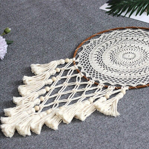 Attrape Rêves Géant Attrape Rêves Macramé - Grand Cercle tribus indienne d'amérique, objiwe lakota Nordique étoile lune macramé Attrape rêves Boho chambre décoration chic bohème chambre décoration macramé tenture murale enfants chambre pépinière cadeaux attrape rêves amérindien