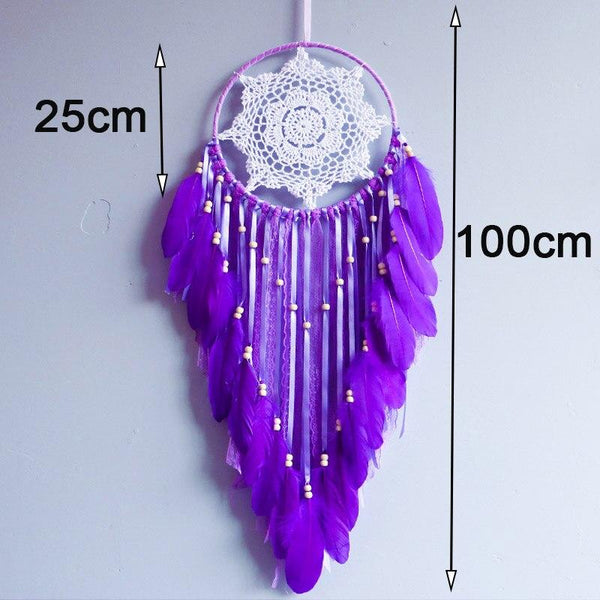 Attrape Rêves Géant Attrape Rêves Grand Format Violet  tribus indienne d'amérique, objiwe lakota Nordique étoile lune macramé Attrape rêves Boho chambre décoration chic bohème chambre décoration macramé tenture murale enfants chambre pépinière cadeaux attrape rêves amérindien