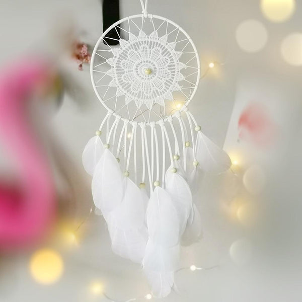 Attrape Rêves Géant Attrape Rêves Cosy Blanc tribus indienne d'amérique, objiwe lakota Nordique étoile lune macramé Attrape rêves Boho chambre décoration chic bohème chambre décoration macramé tenture murale enfants chambre pépinière cadeaux attrape rêves amérindien